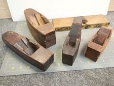 PLANES Mixed LOT Antique Unusual Odd Weird Coffin Brass OLD Wooden Barn Find OS picture
