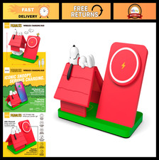 Peanuts Snoopy Wireless Charging Station- Red Dog House picture
