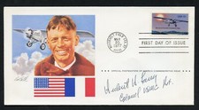 Herbert H. Long d2001 signed autograph auto First Day Cover WWII ACE USAAF picture