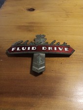 1941 Chrysler Fluid Drive Rear Deck Emblem picture