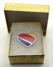 Southwest Airlines Heart Logo Lapel Pin Cloisonné Repro Gift picture