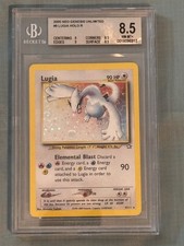 Pokemon 2000 Neo Genesis Lugia 9/111 Holo Rare Unlimited BGS 8.5 EN Swirl picture