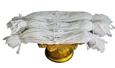 Thai Sai Sin Sacred White Bracelets Blessed Monk Buddha Protection Wealth 100 pc picture
