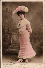 Billie Burke Actress Edwardian Pink Hat Dress Philco Postcard 1902 Posted picture