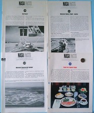 NASA FACTS Lot of 4 vtg  '60s Surveyor APOLLO Manned Spacecraft LUNAR Explore picture