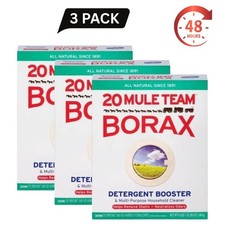 3 Pack 20 Mule Team Borax Laundry Booster Multi-Purpose Cleaner 65 oz Each picture