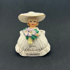 Vintage Relpo Japan Girl Planter 6172 Ceramic Lady Southern Belle Bonnet picture