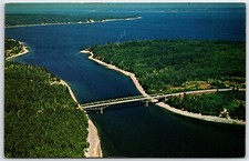 Puget Sound  Washington Agate Pass Bridge Chrome Postcard unused unposted picture