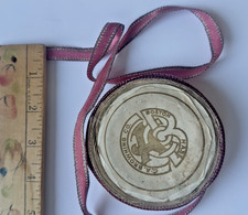 Antique Millinery Pink Silk Ribbon Sewing Trim Roll C.A. Browning & Co.  Boston picture