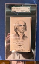 1880s Hd2a Trade Card James Madison SGC 5 EX Mason's Shoes None Higher picture