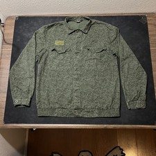 Czech Vintage Army M92 Forest Camo Czechoslovakian OG-107 Jacket 70s Field Coat picture