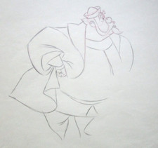 1959 SLEEPING BEAUTY KING HUBERT Walt Disney ORIGINAL PRODUCTION cel DRAWING picture