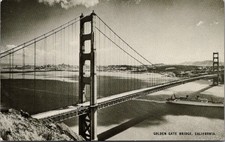 Vintage Golden Gate Bridge San Francisco Conoco Touraide Postcard RPPC Era picture