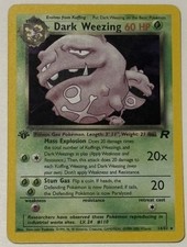 Dark Weezing Holo #14 Team Rocket 1st Edition  Great Condition picture