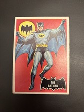 1966 Topps Batman (Black Bat) 2 Card Lot Batman #1 and Robin #2 See PHOTOS picture
