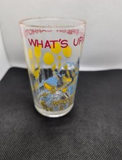 Vintage 1974 Warner Bros Looney Tunes Bugs Bunny Elmer Fudd Jelly Glass picture