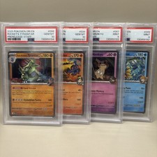 PSA 9 & 10 - Destined Rivals STAFF Stamped Pre Release Promo Set Of 4 picture