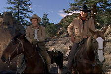 John Wayne Glen Campbell True Grit on horseback together 24x36 Poster picture