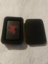 Lighter, Fireball Logo - Black With Red By Star 1 - 2015 New Open BoxNever Used picture