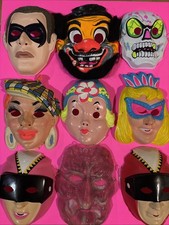 VTG HALLOWEEN Mask SKELETON Ben Cooper Topstone Rare Lot WITCH BATMAN HUGE MMPR picture