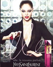 2008 Elle by Yves Saint Laurent Magazine Print Ad Sexy Female Model picture