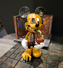 Rare Custom Made Morbid Mickey Mouse Horror/Zombie Style Figurine Holding Apple picture
