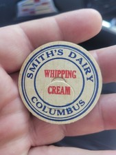 Smith's Dairy Whipping Cream Milk Cap Columbus picture