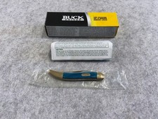 2008 Buck 385 BU385B Toothpick Blue Folding Pocket Knife New In Box picture