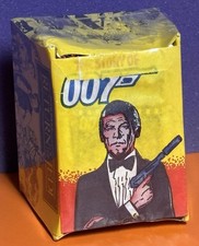 RARE SEALED 1984 MONTY “STORY OF 007”JAMES BOND WAX BOX=50 PACKS + UNUSED ALBUM picture