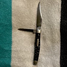 1920-1940S Kabar Union Cut Co. Texas Jack Pocket Knife Full Blades Good Snap￼￼ picture