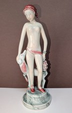 SUPER RARE Royal Copenhagen Denmark Georg Thylstrup Figurine Girl with Dog picture