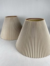 Matching Pair Vintage Pleated Lampshades picture