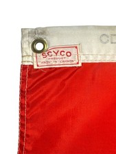 Vintage SCYCO Canada Maple Leaf Flag Banner  18 X 8.5” picture
