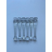 Vintage 1930s Cambridge Glass Cocktail Muddlers Art Deco Sugar Crushers 4.5