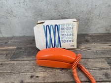 Vintage ITT Trendline Orange Telephone Phone Excellent Condition With Box picture