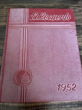 El Recuerdo 1952 Huntington Park High School Yearbook Hardcover Signed picture