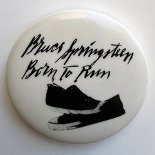 RARE Vintage 1975 BRUCE SPRINGSTEEN Born To Run Columbia Promo button pin badge picture