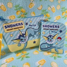 Pokemon Triangle Pouch Mini Bag Coin Purse Set of 2 New Japan Eeveelution Kanto picture