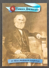 Henry Wadsworth Longfellow Poet Author 2021 Famous American Card #19 (NM) picture