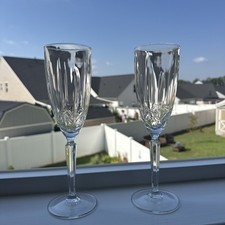 Waterford Sparkle Marquis Champagne Flutes Pair picture
