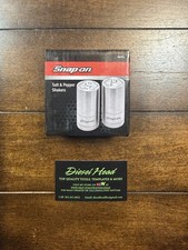 NEW Snap On Tools Stainless Steel Want And Pepper Shakers  picture