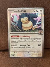 Misprint Hop's Snorlax 117 Holo - Rare Crimp Error - Near Mint picture