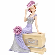 Comfy Hour Glamour Elegance Victorian Style Lady Collection Figurines, Lavender picture
