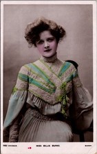 Miss Billie Burke Biograph Hand-Colored RPPC Postcard Davidson Bros. Glossphoto picture