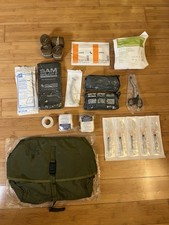 USGI OD Green CLS Alice Bag First Aid Tri-Fold Supply Kit Combat Lifesaver Army picture