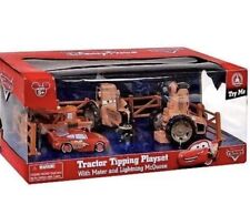Disney Pixar Cars Tractor Tipping Playset with Mater and Lightning McQueen NEW picture