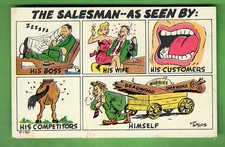 VINTAGE PETLEY LAFF POSTCARD - COMIC - HUMOR 