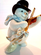 LENOX 2007 SNOWMAN Violin SERENADE Figurine - NIB COA picture