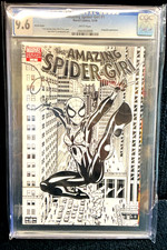 2006 MARVEL #1 AMAZING SPIDER-GIRL /COLOR VARIANT BLACK & WHITE SKETCH - CGC 9.6 picture