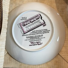 Vintage 1991 Bradford Exchange Elvis Presley Delphi Plate Back in Tupelo 1956 picture